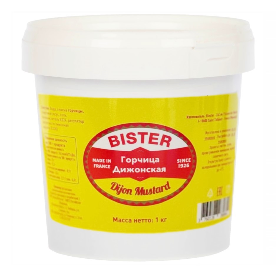 Горчица Дижонская "Bister" пл/б (1,00 кг)