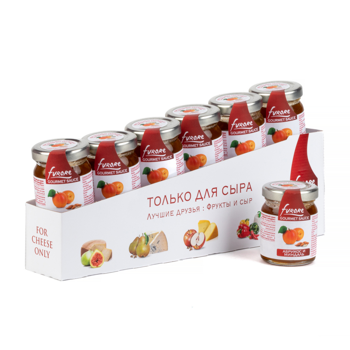 Соус фруктово-пряный гурмэ абрикос и миндаль, Furore (0,060кг)