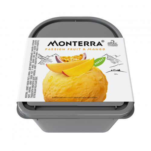 Мороженое Сорбет манго-маракуйя, Monterra (1,525кг) Мороженое Сорбет манго-маракуйя, Monterra (1,525кг)
