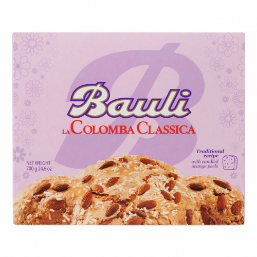 Кулич Пасхальный "Colomba" (COLOMBA) "Bauli" с цукатами и миндалём,(0,700кг)