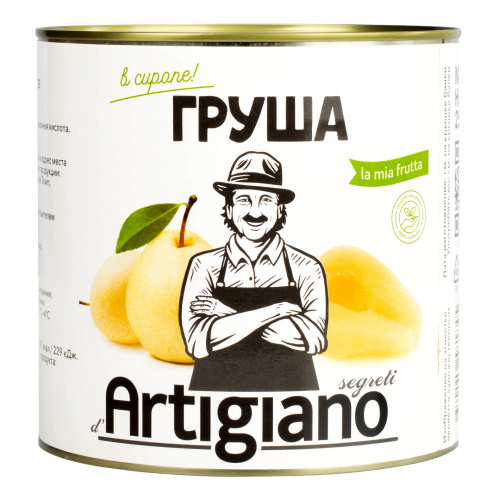 Груши в сиропе половинками ARTIGIANO (2,5кг)