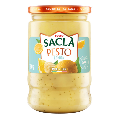Соус на основе растительного масла "Песто" с лимоном Sacla.ст.б (0,190 кг)