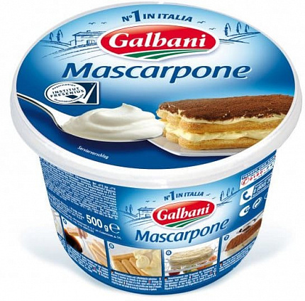 Сыр Маскарпоне, Гальбани (0,500кг)