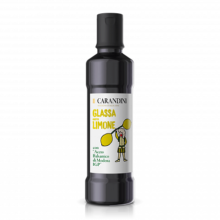 Соус Carandini "Glassa" с ароматом лимона, с добавлением бальзамического уксуса Модены (0,250л)