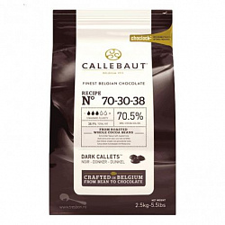 Шоколад горький в галлетах 70 % какао, Barry Callebaut  (2,5кг)