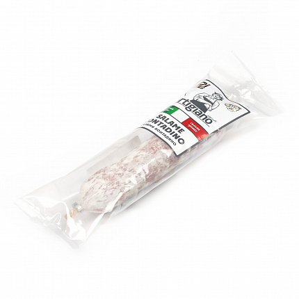 Колбаса сыровяленая полусухая SALAME CONTADINO(пряная), ARTIGIANO (0,170кг)