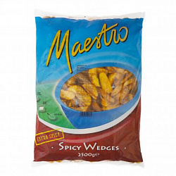 Картофельные дольки в кожуре в специях, MAESTRO Agristo (2,5кг)